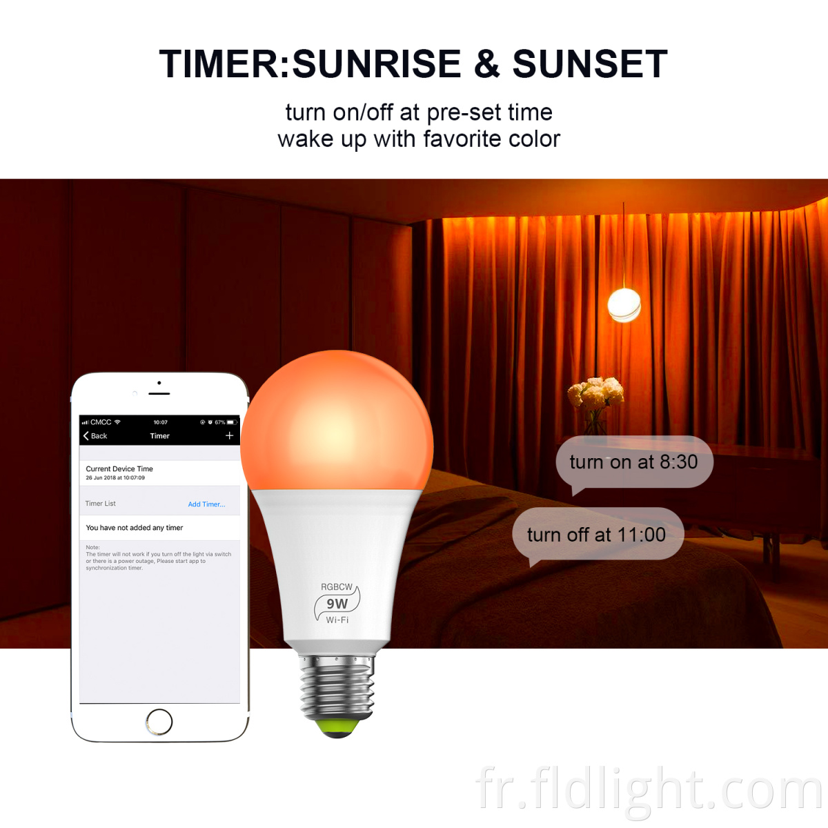 timer control smart bulb